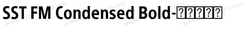 SST FM Condensed Bold字体转换